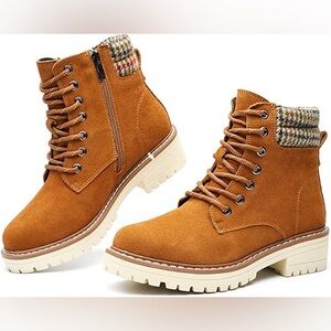 DeYashopin Womens 8 Hiking Boots Non-Slip Outdoor Casual Boot